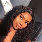 Perruque Closure lace brésilienne Deep curl - Luciana - Perruque naturelle