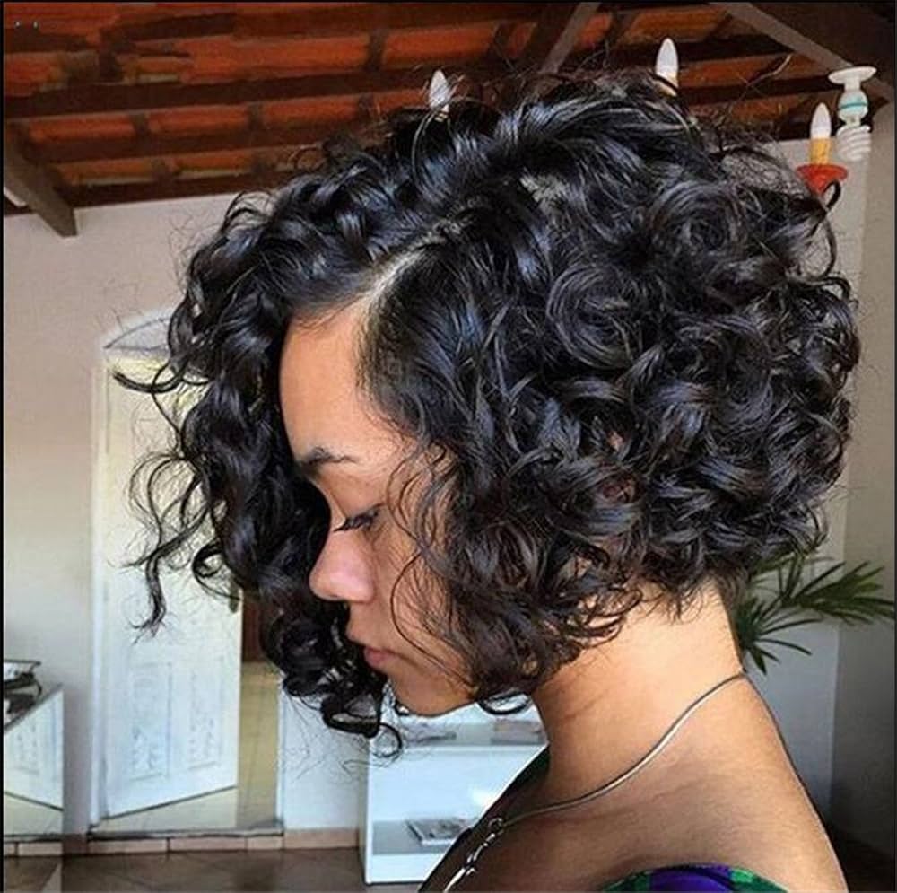 Perruque avec closure en vrais cheveux humains grosse boucles - Cheridan - Perruque naturelle