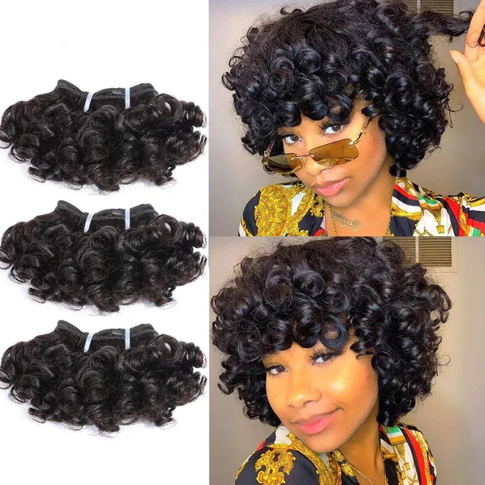 Perruque en Cheveux Humains Vierges Raw – Grosses Boucles Naturelles - Perruque naturelle