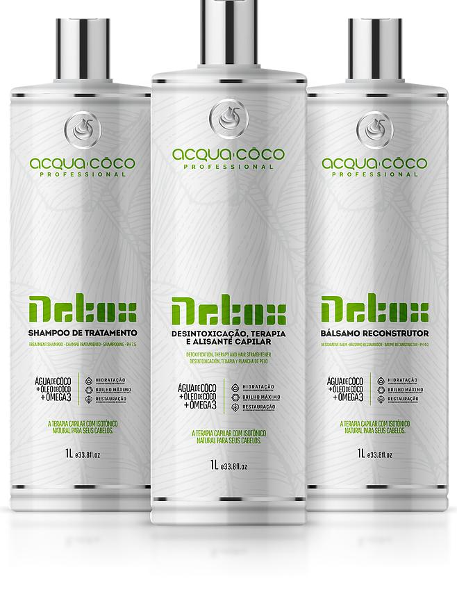 Detox - Désintoxication des cheveux et réduction du volume : Lot de 3 pièces - Perruque naturelle