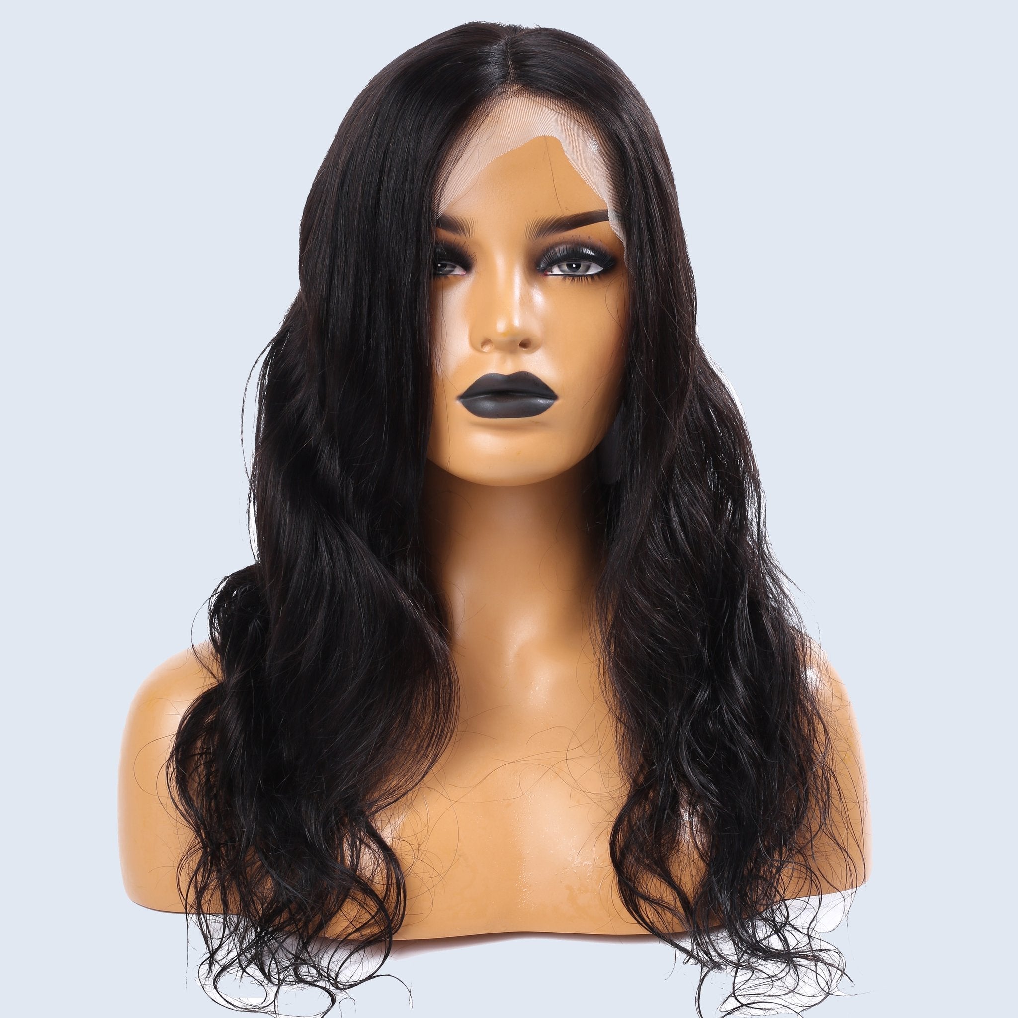 Perruque naturelle Joyce Lace - en cheveux brésiliens ondulés - Perruque naturelle
