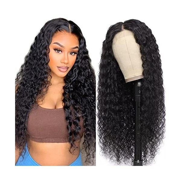 Perruque Closure lace brésilienne Deep curl - Luciana - Perruque naturelle
